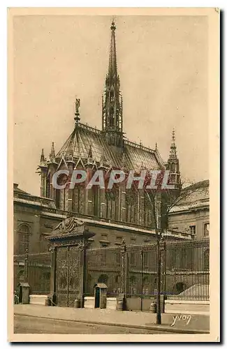 Ansichtskarte AK Paris en Flanant la Sainte Chapelle et la Grille du Palais de Justice