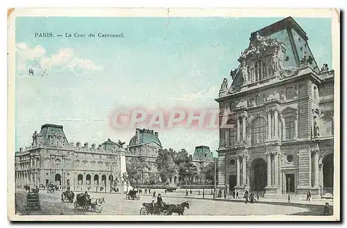 Cartes postales Paris la Cour du Carrousel