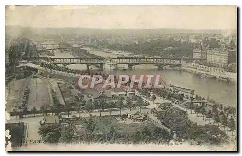 Cartes postales Paris vue generale de la Passerelle