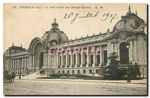 Cartes postales Paris 8 arrt le Petit Palais des Champs Elysees