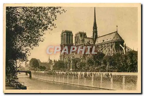 Ansichtskarte AK Paris en Flanant Notre Dame et le Square de l'Archeveche