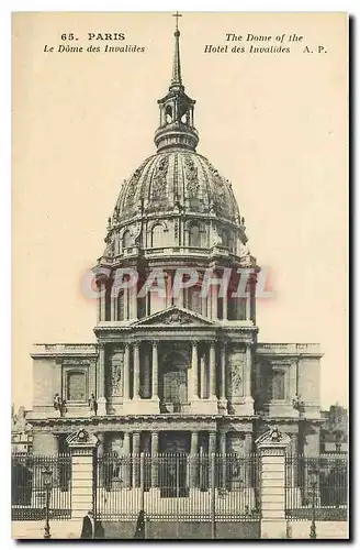 Cartes postales Paris le Dome des Invalides