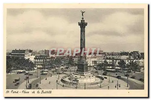 Cartes postales Paris Place de la Bastille