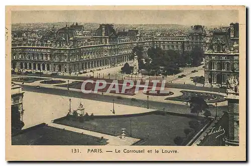 Ansichtskarte AK Paris le Carrousel et le Louvre