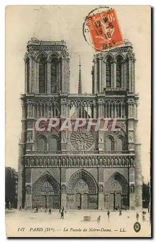 Ansichtskarte AK Paris IV e la Facade de Notre Dame