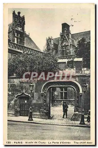 Cartes postales Paris Musee de Cluny la Porte d'entree