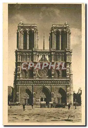 Ansichtskarte AK Paris en Flanant Notre Dame Facade