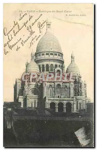 Cartes postales Paris Basilique du Sacre Coeur