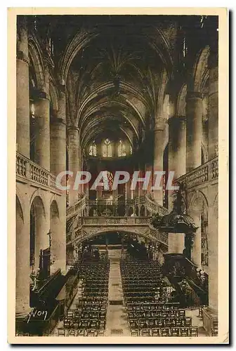 Cartes postales Paris en Flanant Eglise St Etienne du Mont l'Interieur Nef Central