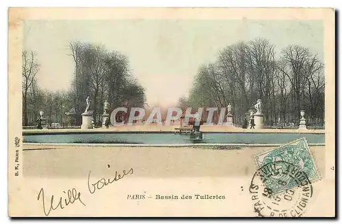 Ansichtskarte AK Paris Bassin des Tuileries