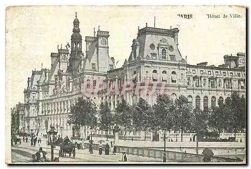 Cartes postales Paris Hotel de Ville