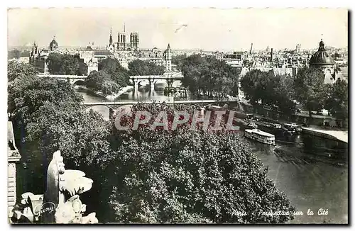 Cartes postales Paris Perspective sur la Cite