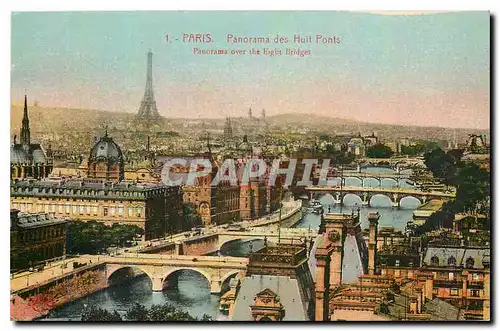 Ansichtskarte AK Paris Panorama des Huit Ponts