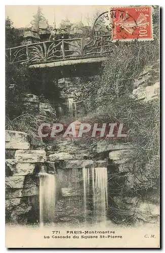 Cartes postales Paris Montmartre la Cascade du Square St Pierre