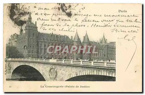 Ansichtskarte AK Paris la Conciergerie Palais de Justice