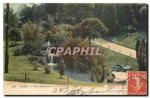 Cartes postales Paris Parc Montsouris la cascade