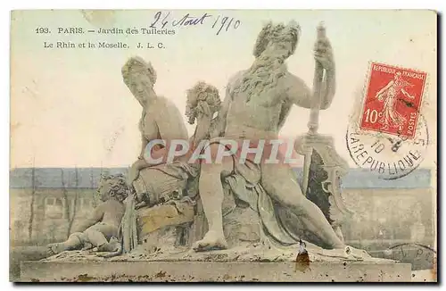 Cartes postales Paris Jardin des Tuilleries le Rhin et la Moselle