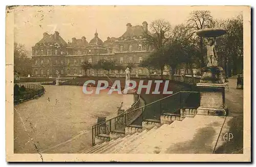 Ansichtskarte AK Paris les Jardins du Luxembourg et le Senat