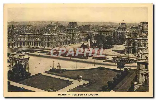 Cartes postales Paris vue sur le Louvre