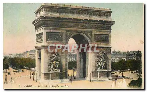 Cartes postales Paris l'Arc de Triomphe