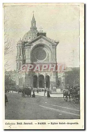 Cartes postales Collection Petit Journal Paris Eglise Saint Augustin