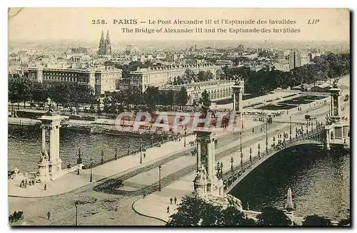 Ansichtskarte AK Paris le Pont Alexandre III et l'esplanade des Invalides