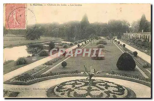 Ansichtskarte AK Sarthe Chateau du Lude les Jardins