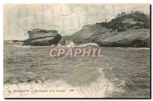 Cartes postales Biarritz Roulement d'un Brisant