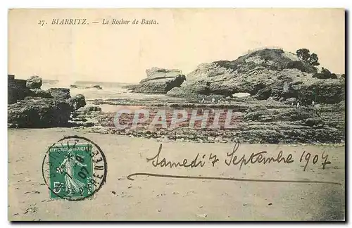 Cartes postales Biarritz le Rocher de Basta