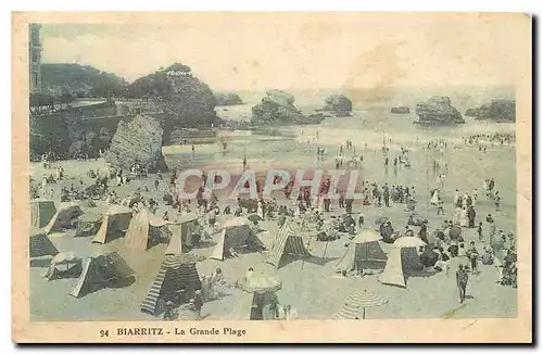 Cartes postales Biarritz La Grande Plage