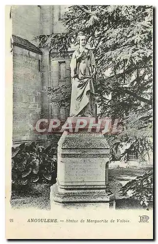 Cartes postales Angouleme Statue de Marguerite de Valois