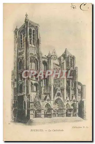 Cartes postales Bourges La Cathedrale