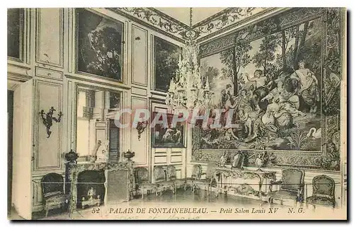 Ansichtskarte AK Palais de Fontainebleau Petit Salon Louis XV