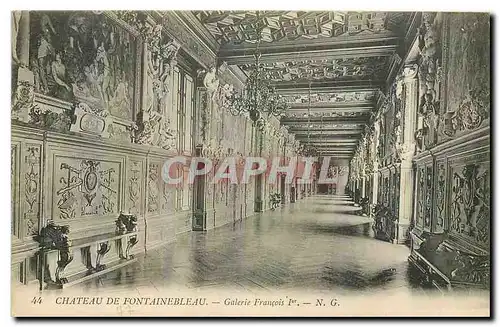 Ansichtskarte AK Chateau de Fontainebleau Galerie Francois I