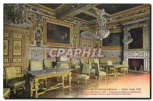 Ansichtskarte AK Palais de Fontainebleau Salon Louis XIII