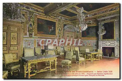 Cartes postales Palais de Fontainebleau Salon Louis XIII