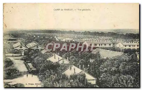 Cartes postales Camp de Mailly Vue generale Militaria