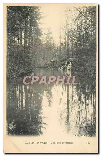 Cartes postales Bois de Vincennes Lac des Minimes