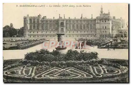 Cartes postales St Germain en Laye Le Chateau vu du Parterre