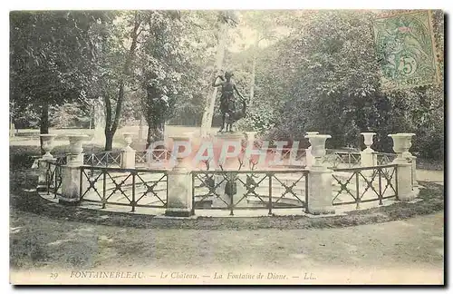 Cartes postales Fontainebleau Le Chateau La Fontaine de Diane