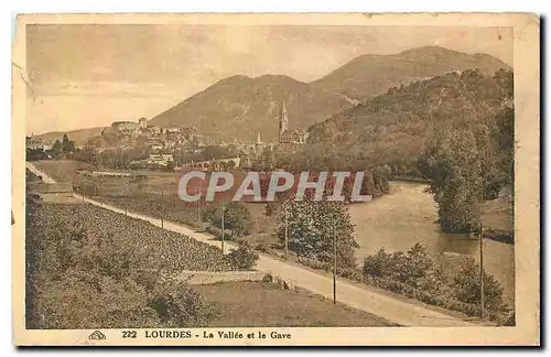 Cartes postales Lourdes La Vallee et le Gave