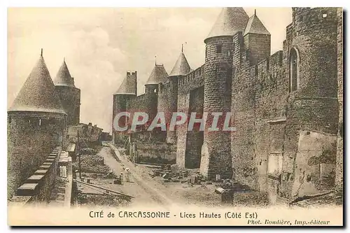 Ansichtskarte AK Cite de Carcassonne Lices Hautes Cote Est