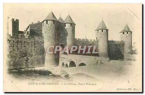 Cartes postales Cite de Carcassonne Le Chateau Entree Principale