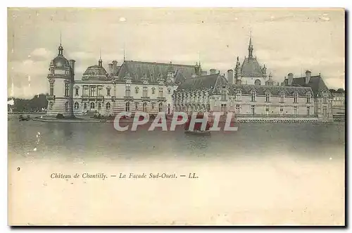 Ansichtskarte AK Chateau de Chantilly la facade sud ouest