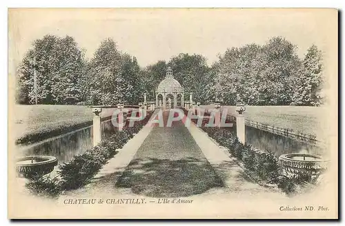 Cartes postales Chateau de Chantilly l'ile d'amour