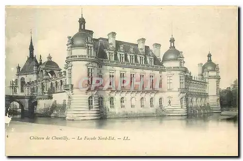 Cartes postales Chateau de Chantilly la facade nord est