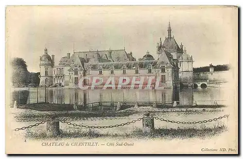 Ansichtskarte AK Chateau de Chantilly cote sud ouest