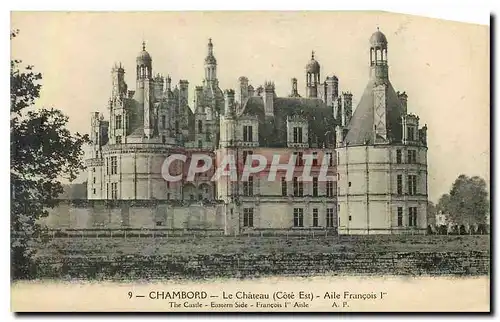 Ansichtskarte AK Chambord le Chateau Cote est aile Francois Ier