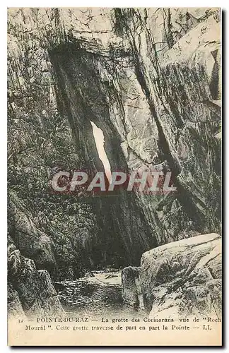 Ansichtskarte AK Pointe du Raz la grotte des Corinorans vue de Roch