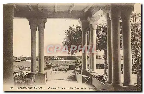 Cartes postales Evian les bains Nouveau Casino Un Coin de la Terrasse